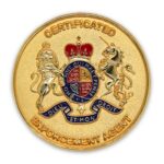 Coin medal sandblasted