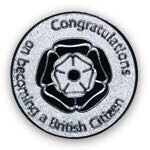 British Citizen Sandblasted coin